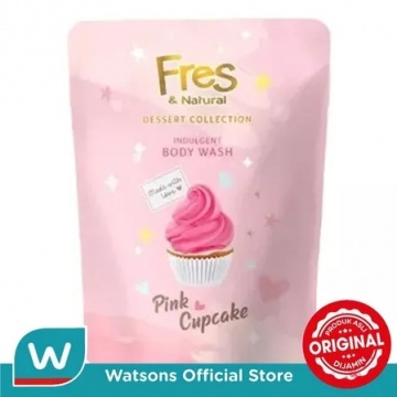 Fres & Natural Dessert Collection Body Wash Pink Cupcake (Shopee/Watsons Official Store)