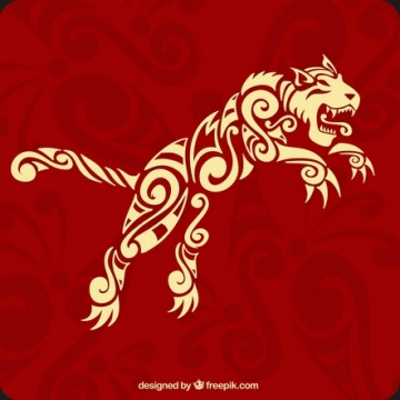 Ilustrasi shio macan (Freepik)