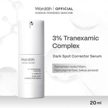 Wardah 3% Tranexamic Acid + Alpha Arbutin Crystal Secret Dark Spot Brightening Serum (Shopee)
