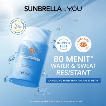 YOU Sunbrella Watery Outdoor Sunscreen Fluid (Dok. Shopee)