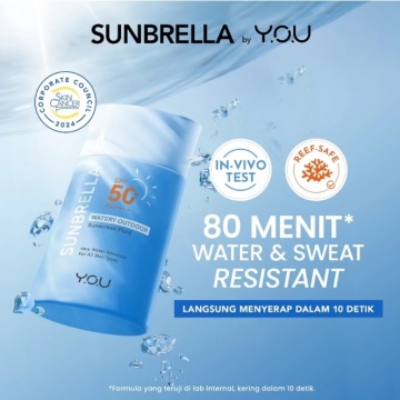 YOU Sunbrella Watery Outdoor Sunscreen (Shopee)