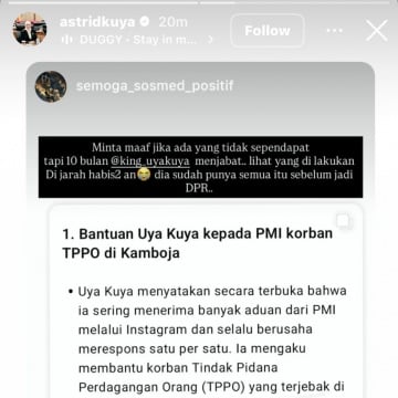 Rumah Dijarah, Astrid Kuya Bela Uya Kuya. [Instagram]