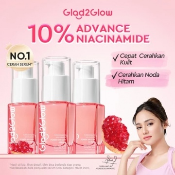 Glad2Glow Pomegrante Niacinamide Power Bright Serum (Dok. Glad2Glow)