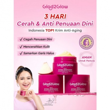 Glad2Glow Peach Retinol Moisturizer (Dok. Glad2Glow)