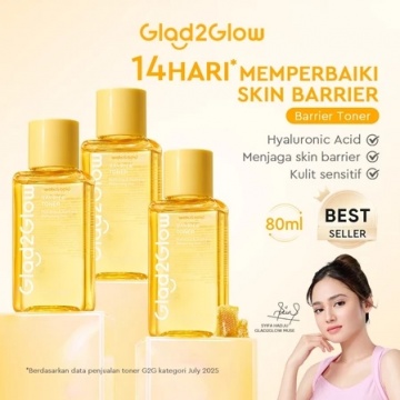 Glad2Glow Propolis Hyaluronic Acid Barrier Essence Toner (Dok. Glad2Glow)
