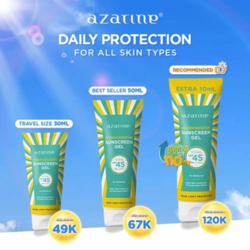 Azarine Hydrasoothe Sunscreen Gel SPF45 PA++++ (Dok. brand)