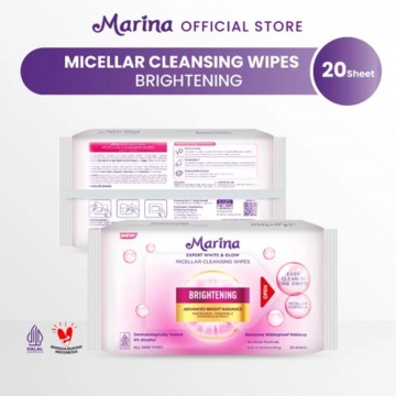 Marina Expert White & Glow Micellar Cleansing Wipes (Dok. brand)