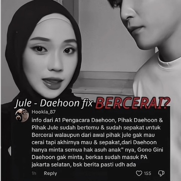 Viral ‘Info A1’ Pengacara Daehoon, Netizen Heboh: Benarkah Jule Sudah Sepakat Cerai? (Instagram)
