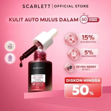 Scarlett Revive Glow Elixir Red Exfo Intensive Peeling Solution (Dok. brand)