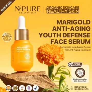 NPURE Marigold anti-Aging Youth Defense Face Serum (Shopee)