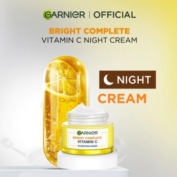 GARNIER Bright Complete Vitamin C Brightening Sleeping Mask (Shopee)