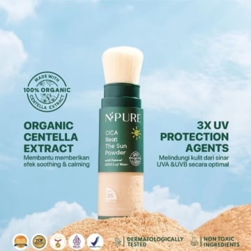 NPURE Sunscreen Powder Cica (Shopee)