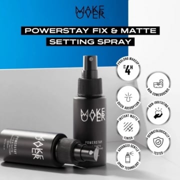 MAKE OVER Powerstay Fix & Matte Setting Spray (Shopee)
