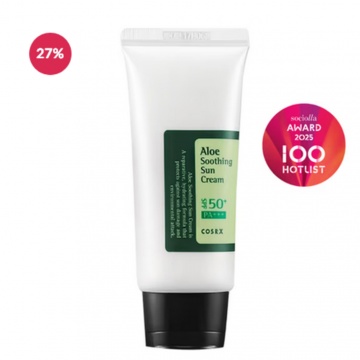 COSRX Aloe Soothing Sun Cream SPF 50+ PA+++ (Sociolla)