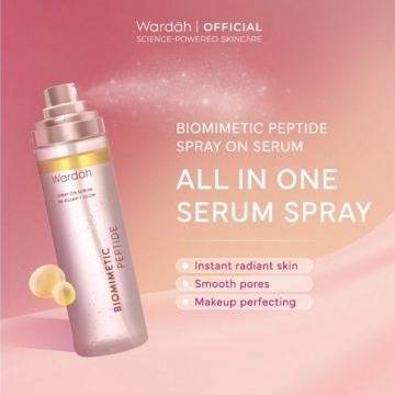 Wardah Biomimetic Peptide Spray On Serum (Shopee)