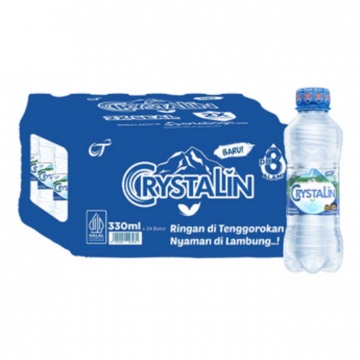 Crystalin Air Mineral Botol Pack 24 x 330 ml