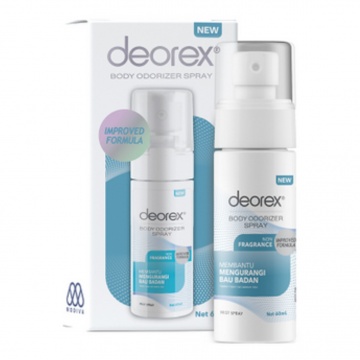 Deorex Body Odorizer Spray Non Fragrance 60 ml (alfagift)