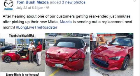 Tom Bush Mazda >> Tabrakan Saat Baru Keluar Dari Diler Mazda Ganti Mobil Tom Bush Mazda >> Tabrakan Saat Baru Keluar Dari Diler Mazda Ganti Mobil