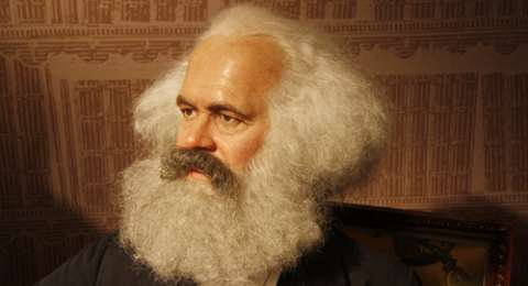 Patung lilin Karl Marx di Berlin. (Shutterstock)