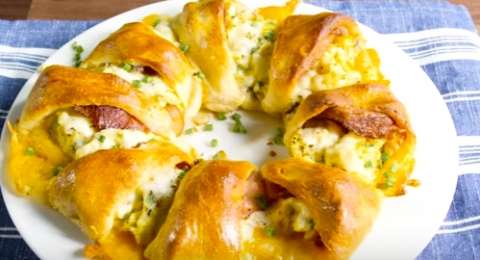 Resep Sarapan Sehat Corned Beef Hash Egg Crescent Ring