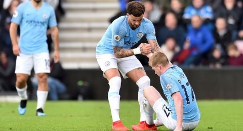 Hasil gambar untuk kevin de bruyne cedera