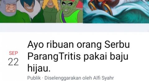 Viral Undangan Serbu Parangtritis Pakai Baju Hijau