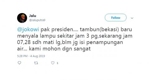 Mati Listrik Hampir 19 Jam Tambun Masuk Trending Topik Twitter