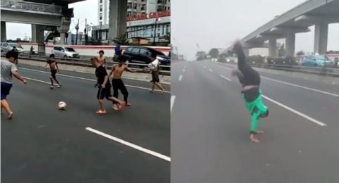 Ditutup Saat Ada Demo Jalan Tol Jadi Lapangan Bola Dan Arena Salto Bagian 1