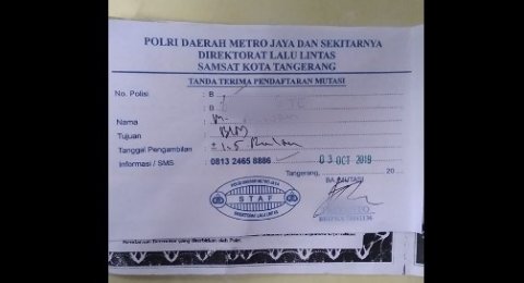 Curhatan Pria Di Tangerang Mutasi Kendaraan Disuruh Bayar Rp 500 Ribu