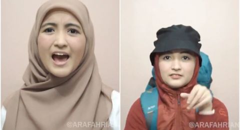Tak Lagi Seram Makeup Lathi Challenge Ala Arafah Sukses
