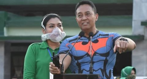 Canggih Masker Unik Istri Ksad Jenderal Andika Perkasa Intip Teknologinya
