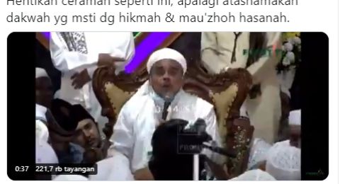 Viral Ceramah Habib Rizieq Soal Ancaman Penggal Kepala Penghina Ulama