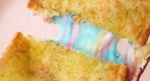 Cuma 3 Bahan Ini Resep Roti Pelangi Marshmallow Untuk Sarapan Praktis