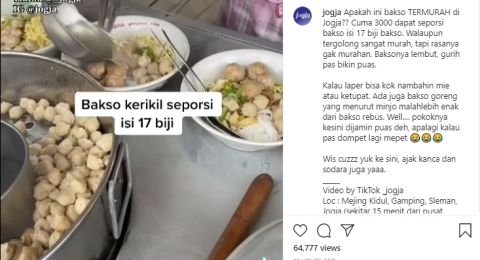 Murah Meriah Bakso Di Sleman Ini Harganya Cuma Rp3 000 Isi 17 Butir Suara Jogja