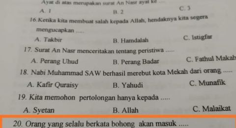 Pertanyaan Sulit Untuk Guru Agama Cara Golden