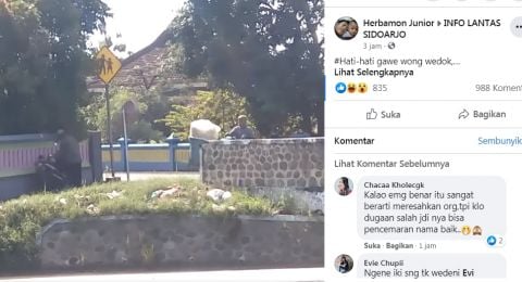 Video seorang pria Sidoarjo diduga eksibisionis [Tangkapan layar Facebook]