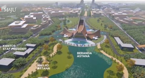 Desain ibu kota baru di Kalimantan Timur [Foto: Hops.id]