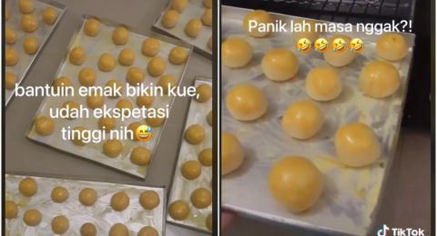 Maksud Hati Bikin Kue Nastar, Hasilnya Malah Jadi Telor Ceplok (TikTok/Noviahnn)