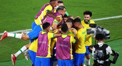 Taklukan Spanyol 2-1, Brazil Pertahankan Medali Emas di Olimpiade