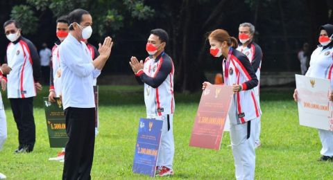 Presiden Jokowi Beri Bonus Atlet Olimpiade Tokyo 2020 Non Medali Dapat Rp 100 Juta