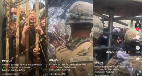 Viral Video Diduga Gadis Afghanistan Sesenggukan Meminta Tolong ke Tentara Amerika