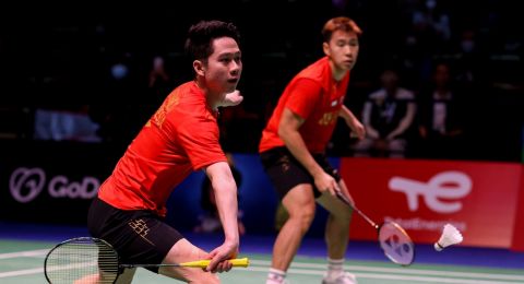 Sempat Tertinggal, Kevin/Marcus Balikkan Keadaan Indonesia Melawan Denmark