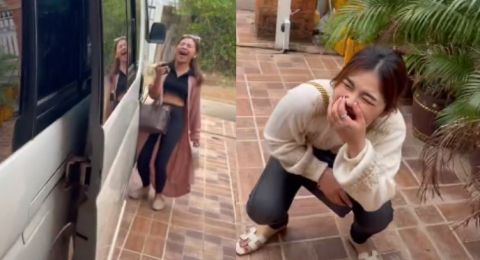 Dua Wanita Ngakak Lihat Kursi Mobil yang Didudukinya, Publik: Grup Anak TK