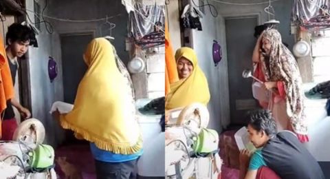 Kocak! Keluarga Ini Syukuran Sambut Adik Perempuannya Baru Mandi Pakai Red Carpet