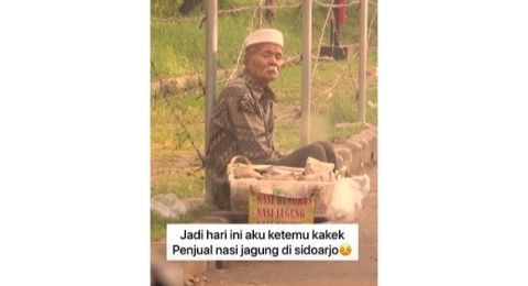 Nyesek! Nasi Dagangannya Tak Laku, Kakek 70 Tahun Menangis di Pinggir Jalan