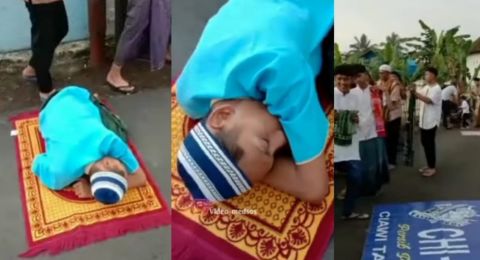 Viral Pria Tidur saat Salat Idul Fitri, Publik: Ngantuk Gak Seberapa, Malunya Luar Biasa