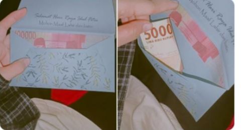 Viral Amplop THR Unik Bikin Penerima Emosi, Warganet: Mohon Maaf Lahir Batin tapi Ngeprank