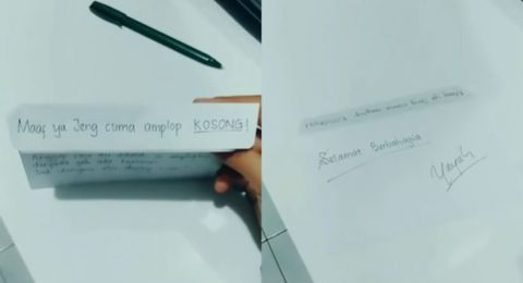 Utang Tak Dibayar, Wanita Ini Beri Amplop Kosong dengan Pesan Menohok ke Teman