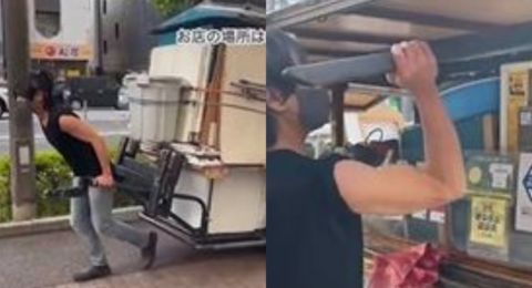 Pedagang di Jepang Cekatan Bangun Lapak Sendirian, Warganet Indonesia: Gue yang Pengap