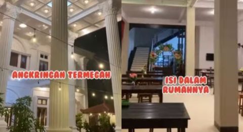 Angkringan Unik di Rumah Mewah Ini Harga Makanannya Murah, Publik: Orang Kaya Gabut